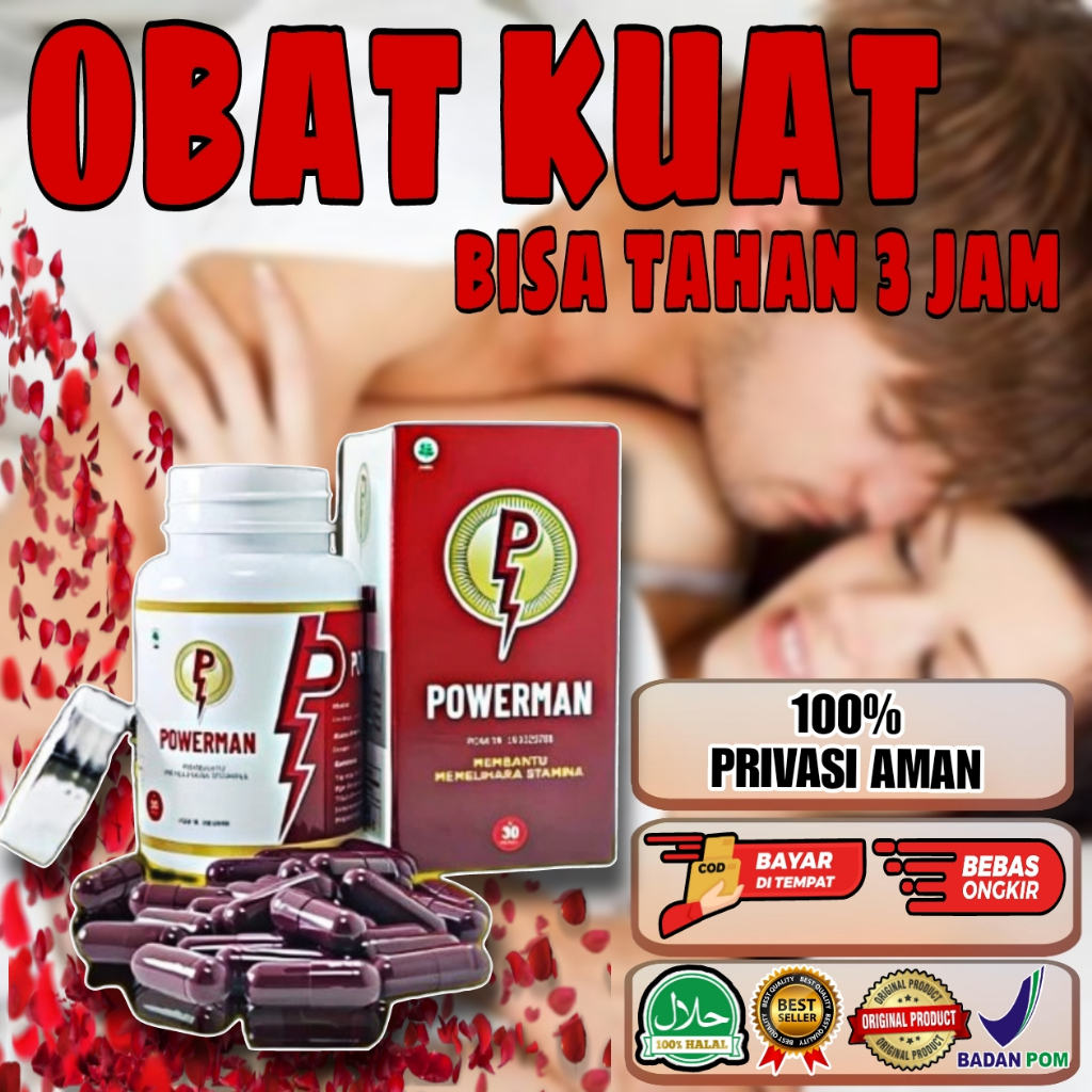 Jual Powerman Bpom Obat Kuat Pria Original100 Obat Tahan Lama Obat