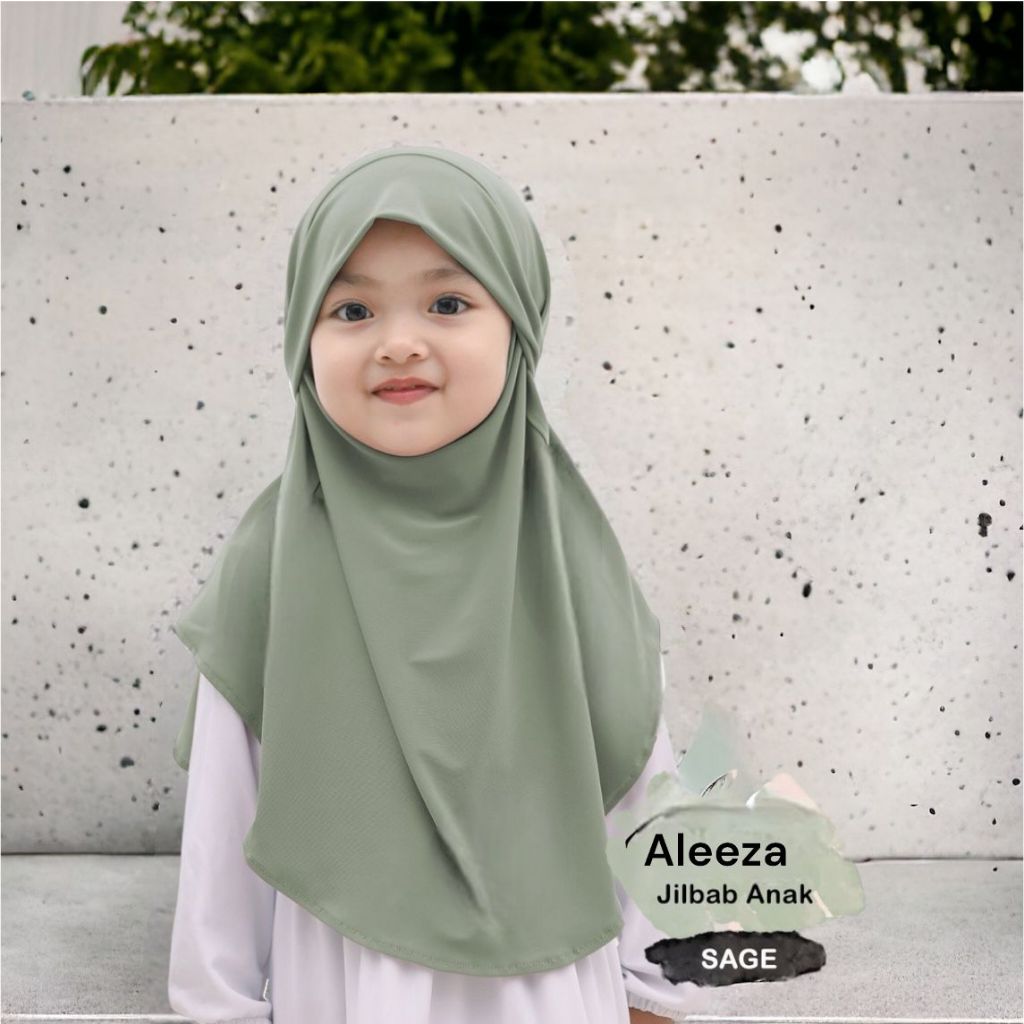 Jual ALEEZA Jilbab Bergo Aleeza Tali Malay Anak 4-10 Tahun Hijab Khimar ...