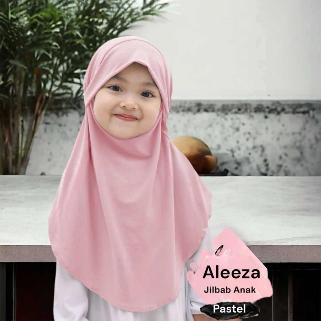 Jual ALEEZA Jilbab Bergo Aleeza Tali Malay Anak 4-10 Tahun Hijab Khimar ...