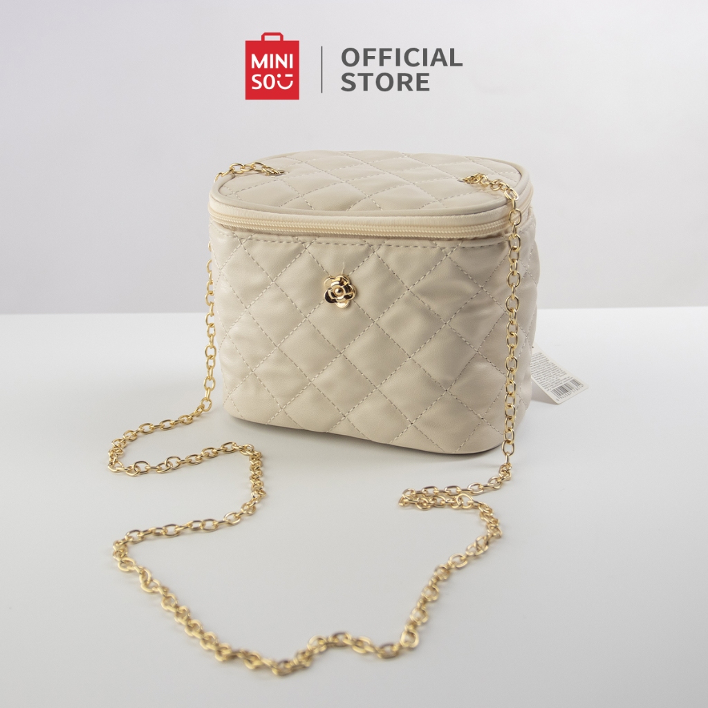 Jual MINISO Tas Selempang Rantai Wanita Fashion Party Bag Classic