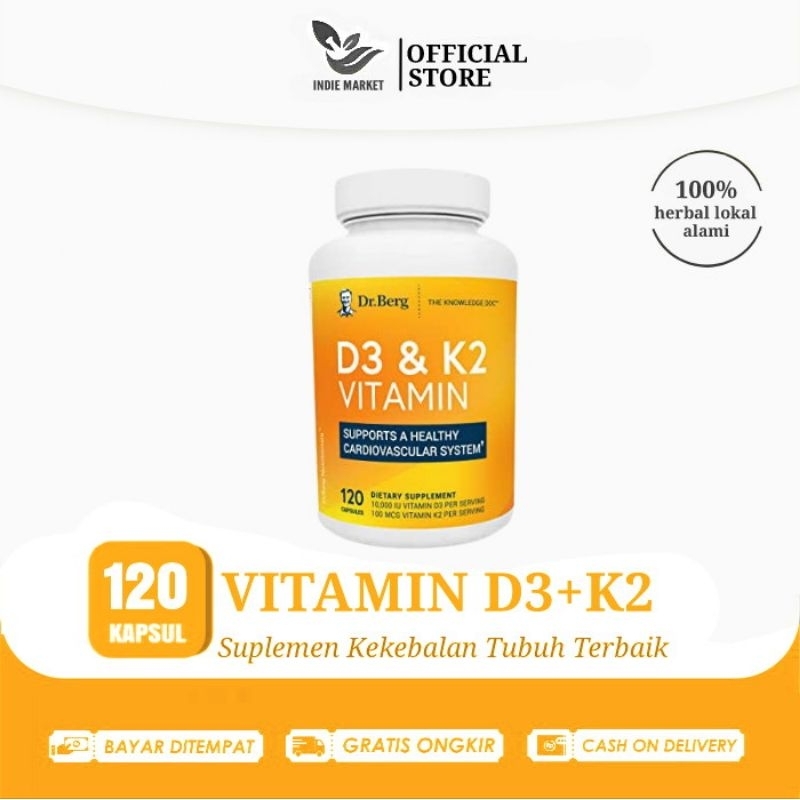 Jual Vitamin D3 & K2 Dr. Berg Original Dr Berg Vitamin D3 & K2 Asli