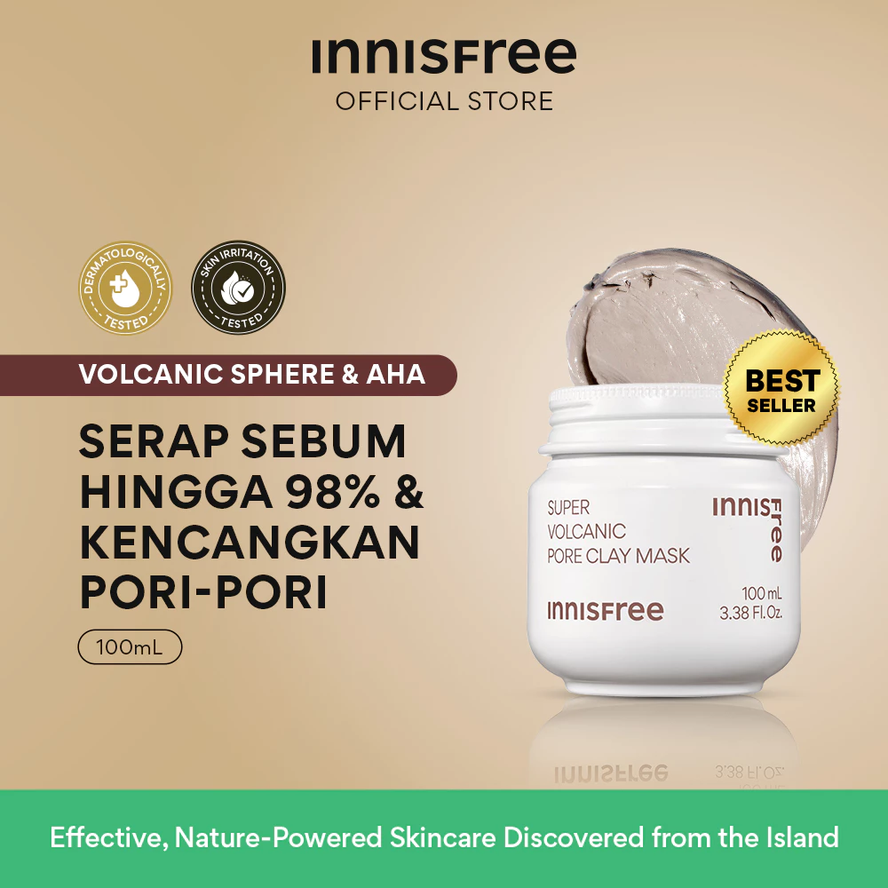 Pratinjau Innisfree Super Volcanic Pore Clay Mask