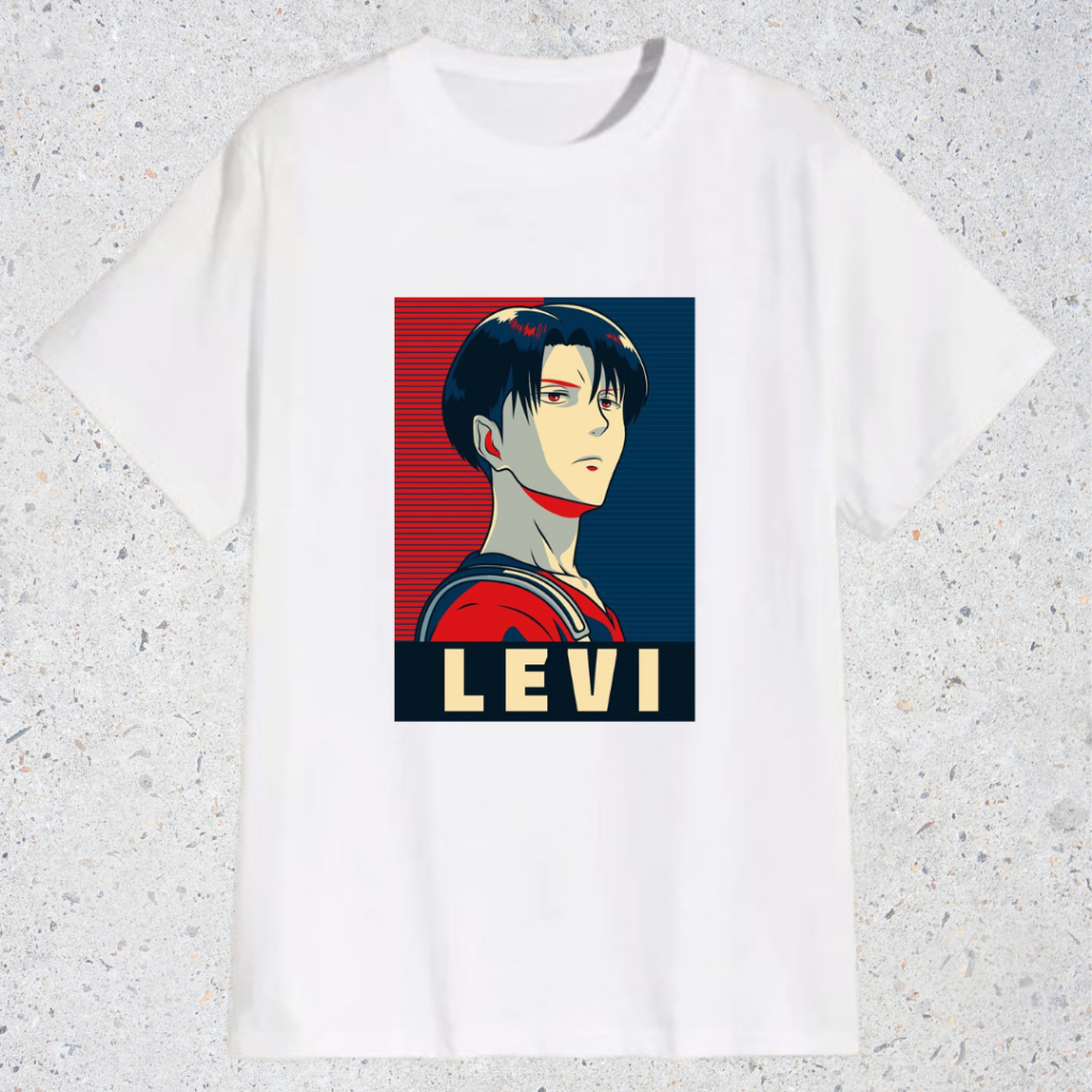 Kaos Attack On Titan Levi Shirt Jual Kaos Cowok Anime Attack On