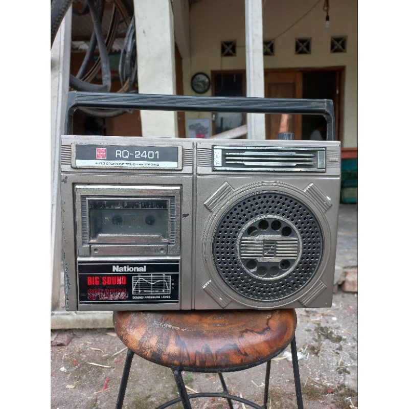 Jual Tape recorder national RQ 2401 jadul klasik nyala Shopee Indonesia