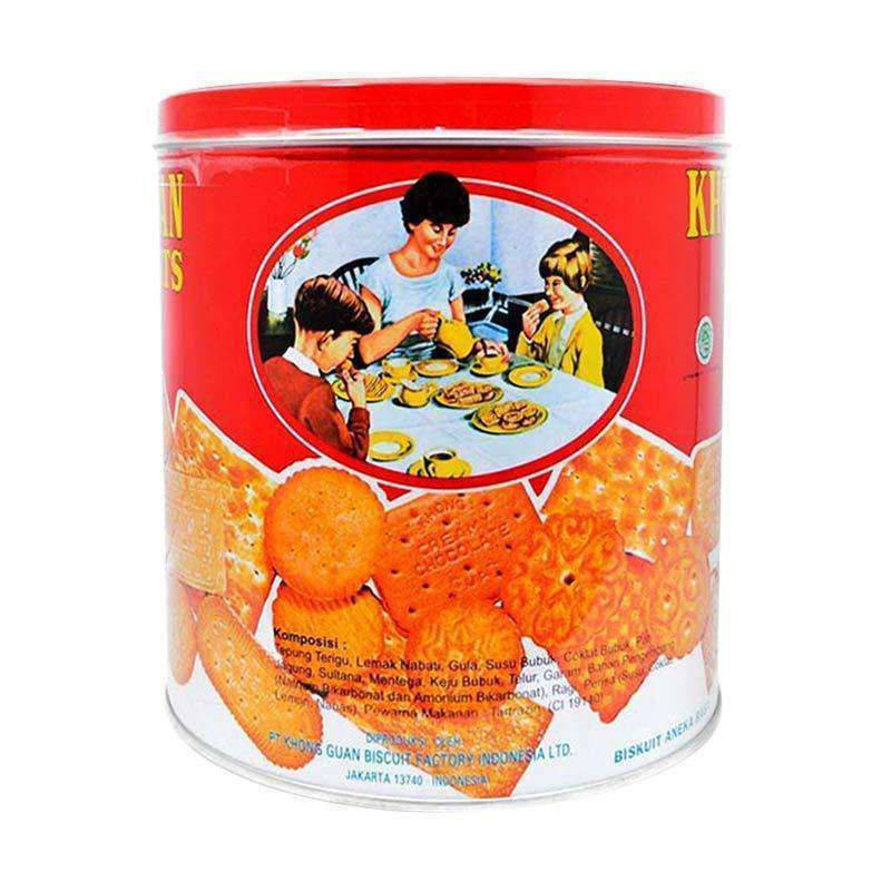 Jual KHONG GUAN BISCUIT KALENG MERAH 650 GRAM | Shopee Indonesia