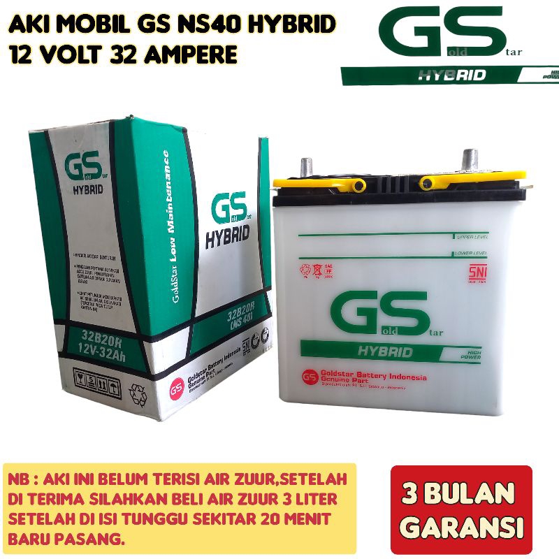 Jual Aki Mobil Avanza/Rush/Espass/Terios/Xenia/Katana/Carry GS NS40 32