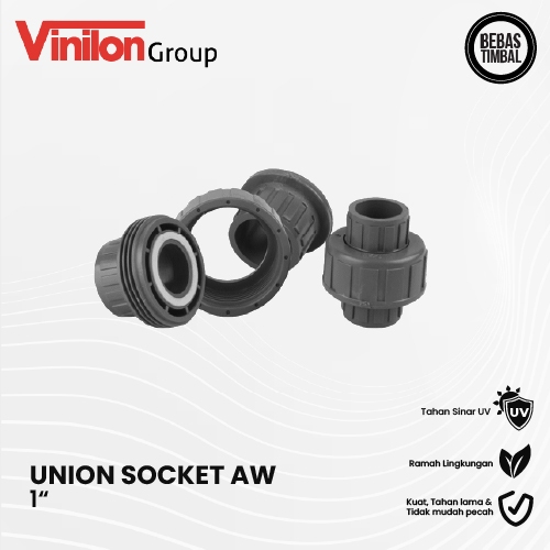 Jual Union Socket PVC AW 1 Inch Vinilon | Shopee Indonesia