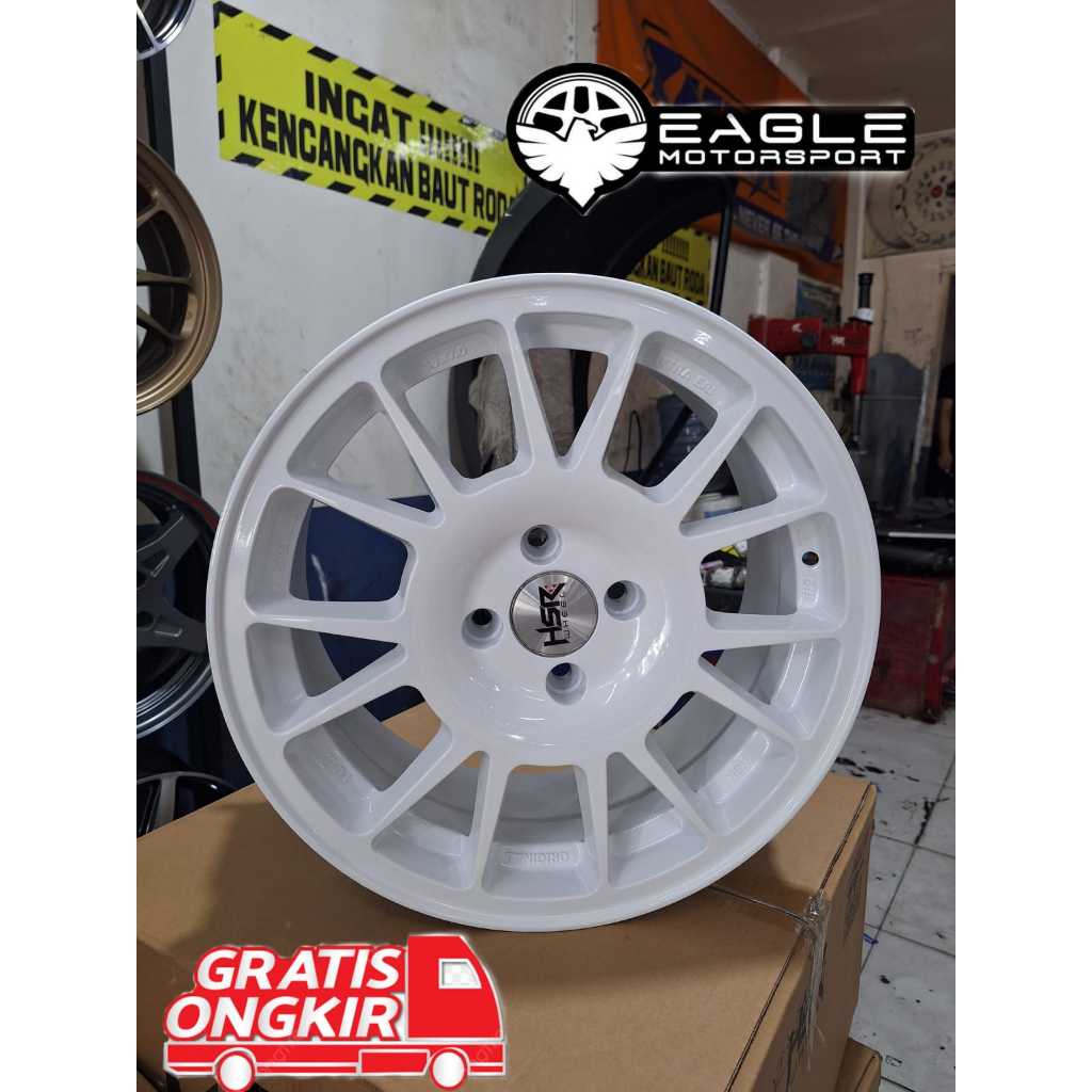 Jual velg rally look r16 original hsr untuk mobil brio,jazz,freed,vios ...