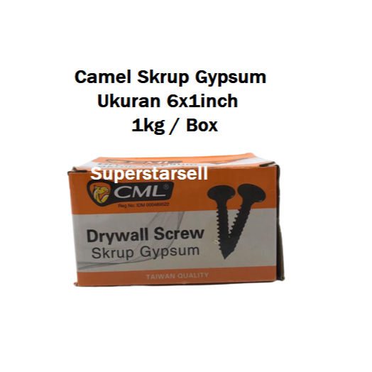 Jual Baut Sekrup Gypsum Camel Skrup Gypsum Paku Baut Skrup Paku Sekrup Gipsum Kg Baut Mur