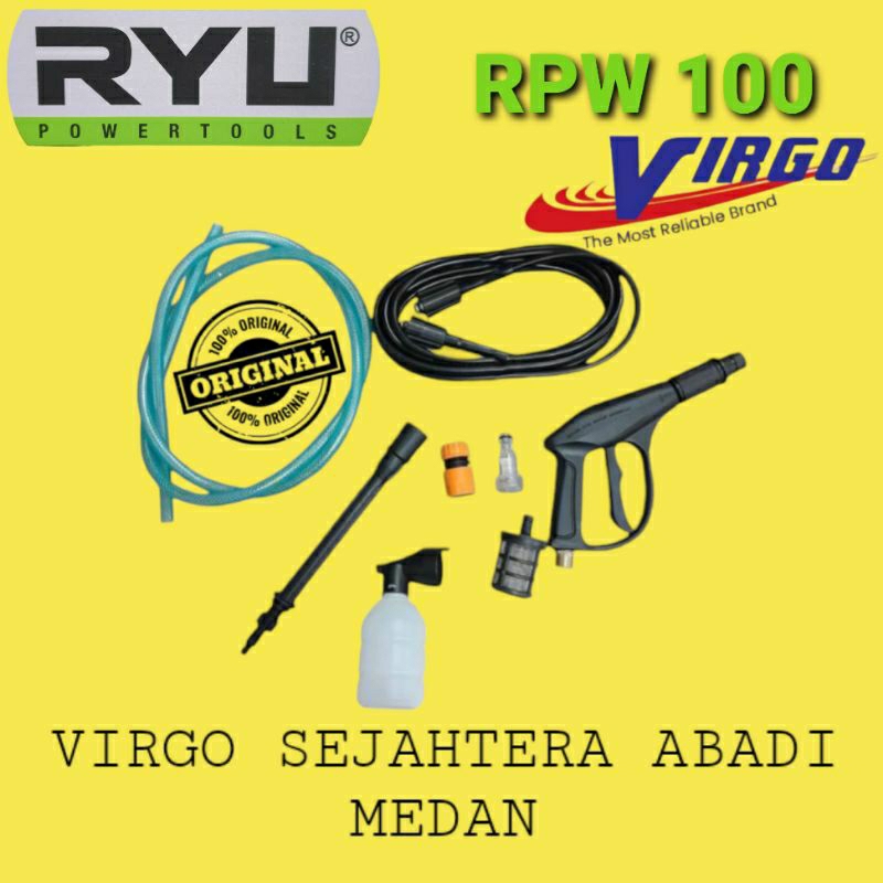 Jual RPW100 MESIN STEAM CUCI MOBIL MOTOR JET CLEANER 400W RYU RPW 100 ...