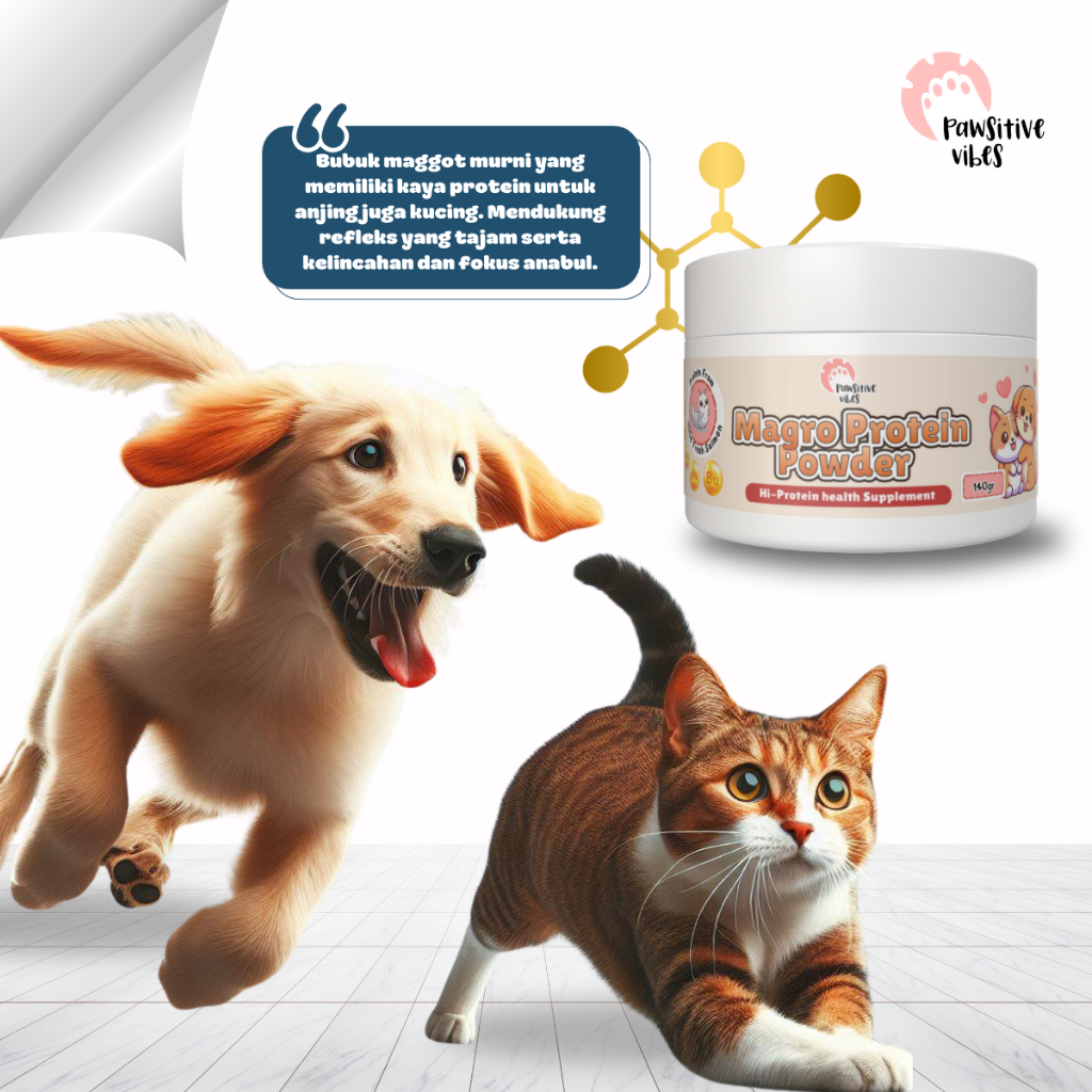 Jual MAGRO POWDER - Bubuk 100% Murni Maggot Untuk Anjing Kucing/Anabul ...