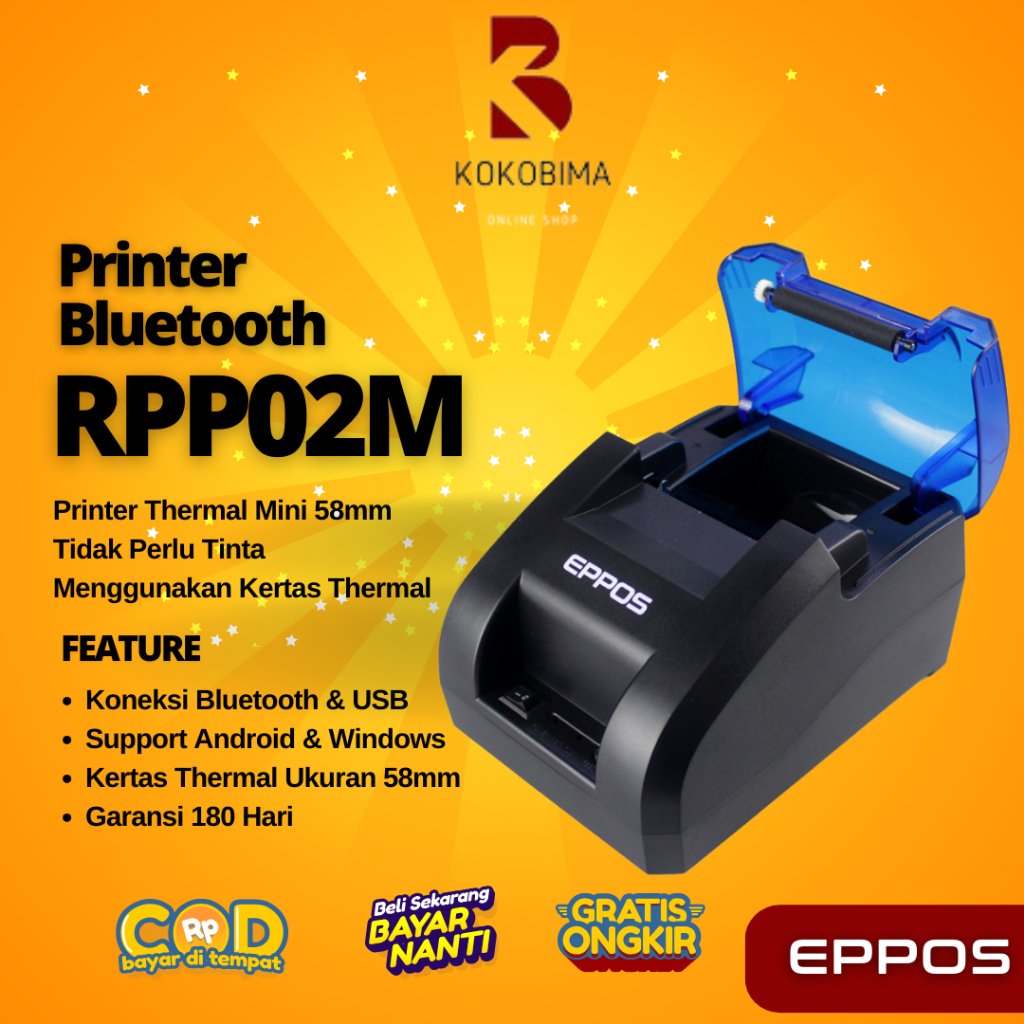Jual Termurah Printer Kasir Pos Mini Thermal EPPOS 58mm EP-RPP02 (USB ...