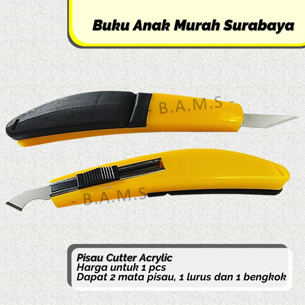Jual PISAU CUTTER ACRYLIC KATER POTONG AKRILIK PLASTIK MIKA PVC ...