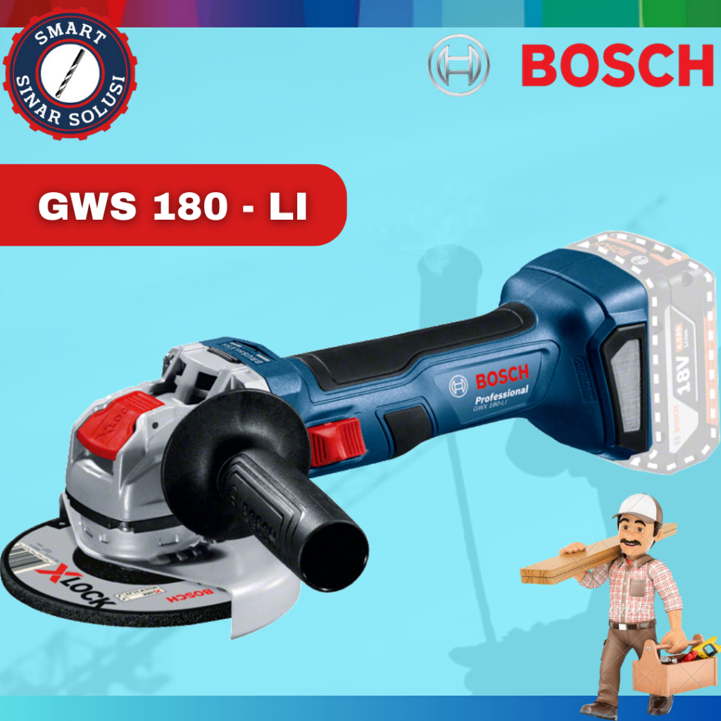 Jual Mesin Gerinda Tangan Bosch Gws Li Unit Only Cordless