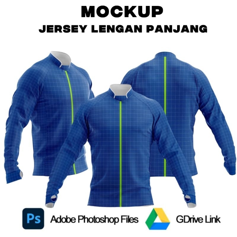 Jual Mockup Jersey Lengan Panjang | PSD Photoshop | Shopee Indonesia