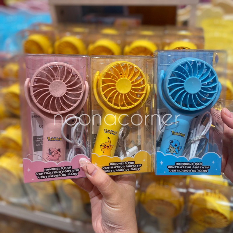 Jual Miniso X Pokemon Handled Fan Kipas Tangan Mah Pokemon