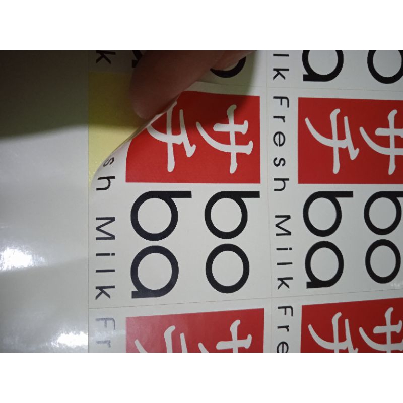 Jual Stiker Label Boba Fresh Milk 1 lembar isi 50pcs bisa COD | Shopee ...
