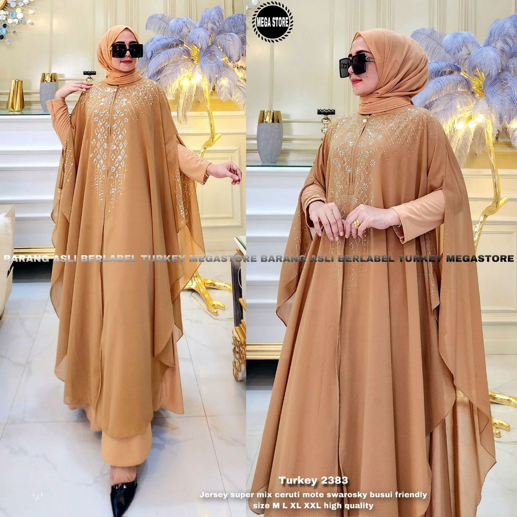 Jual Baju Pesta Abaya Arab Mewah Baju Muslim Wanita Syari Abaya Turkey Arab Model Dubai Terbaru 2024 Shopee Indonesia