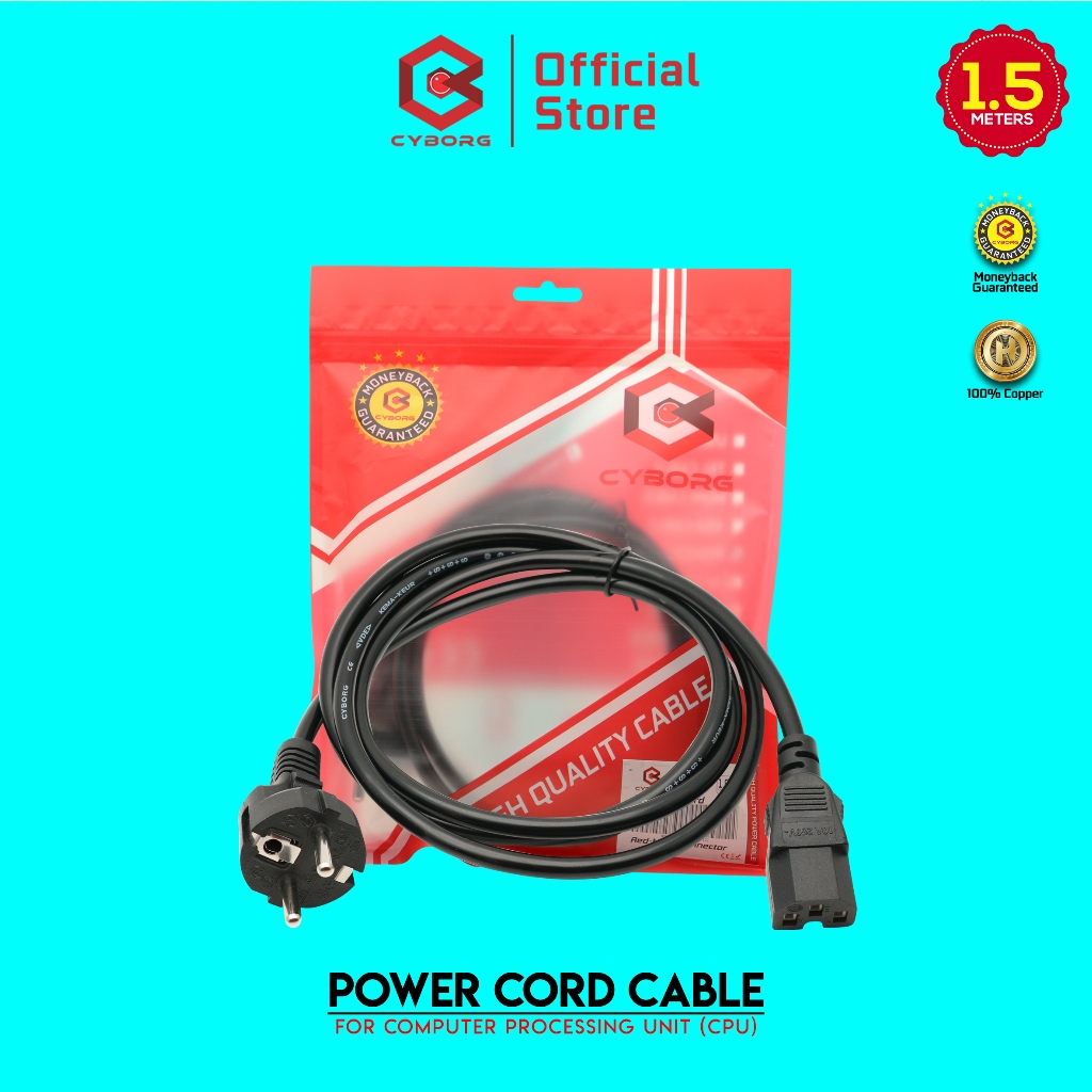 Jual Cyborg Kabel Power Cord Untuk Computer Processing Unit ( CPU ...