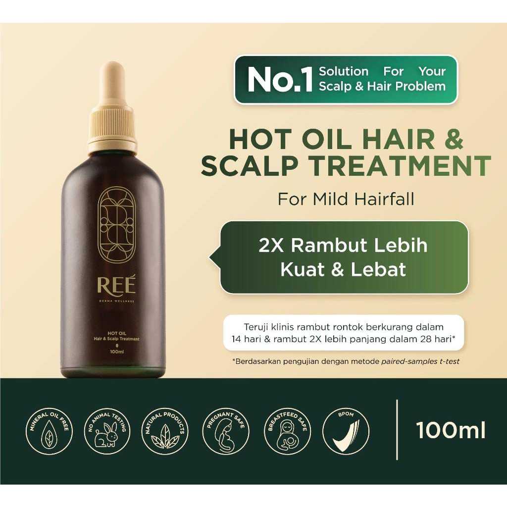 Jual REE DERMA HOT OIL HAIR AND SCALP TREATMENT 100 ML Shopee Indonesia