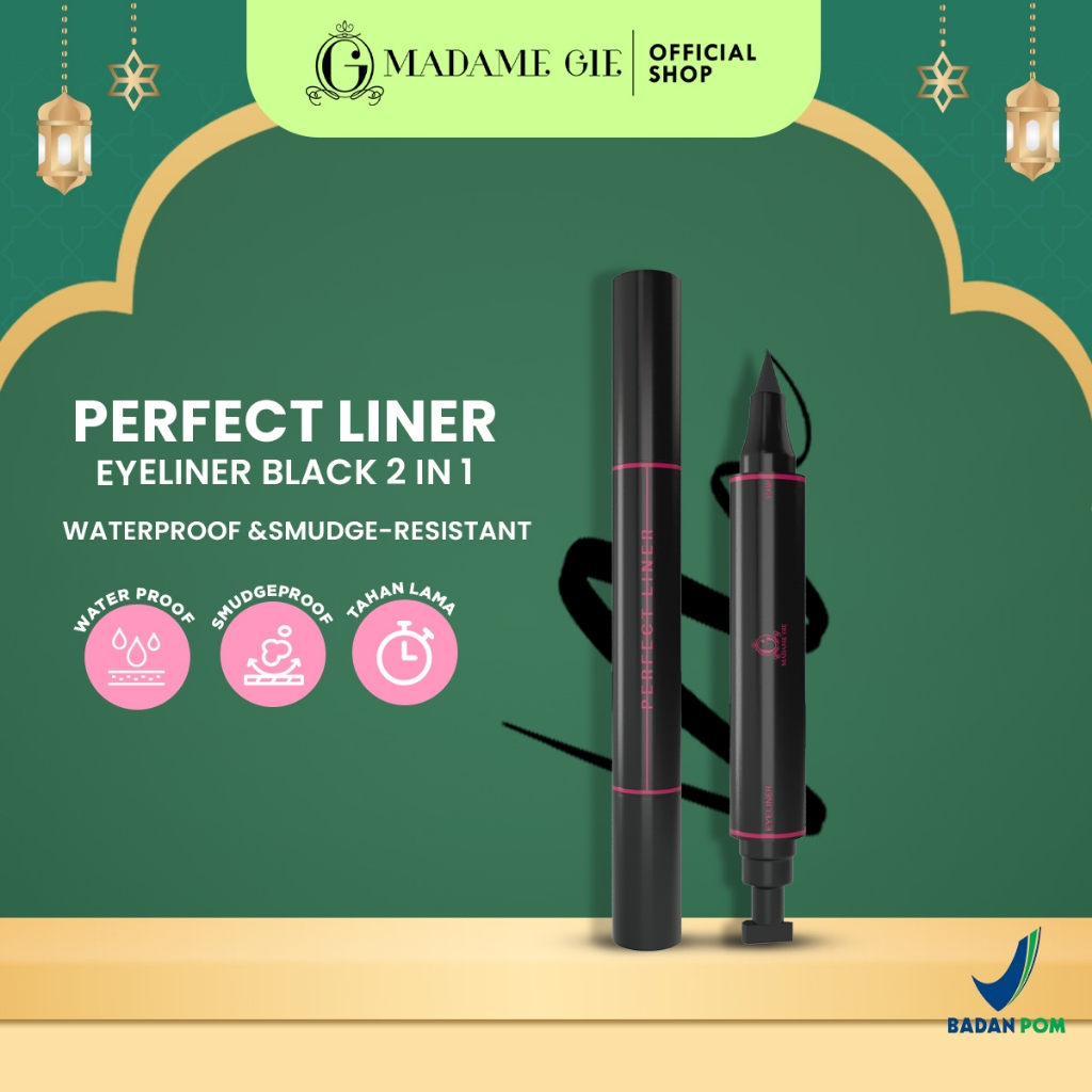 Jual Madame Gie Perfect Liner Eyeliner Black Two In One Shopee