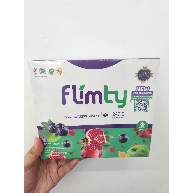 Jual Flimty rasa Blackcurrent/raspberry isi 16 sachet (free shaker ...