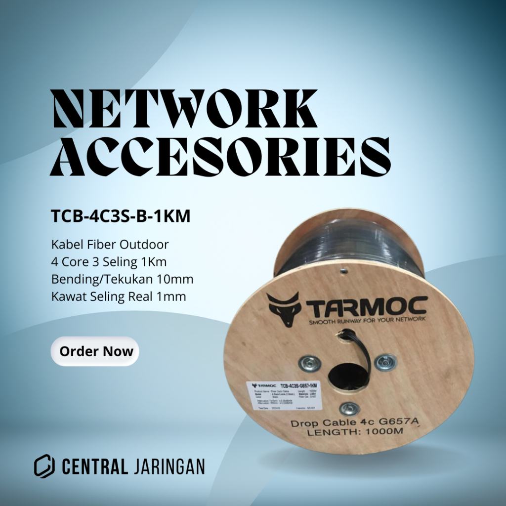 Jual Tarmoc Dropcore Cable FO 4 CORE 3 SELING 1000m/Kabel FO Drop Core ...