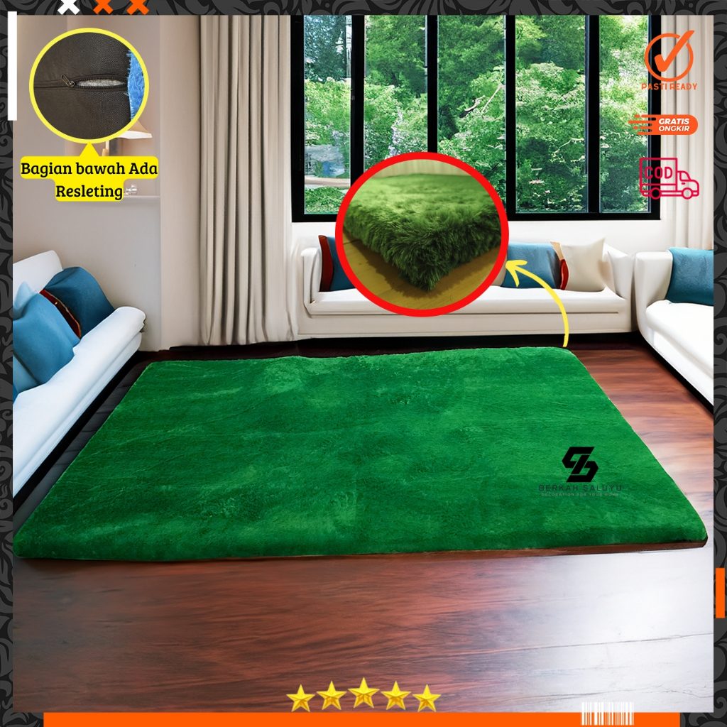 Jual Karpet bulu rasfur empuk ukuran 120X100X5CM hdp SPB | Shopee Indonesia