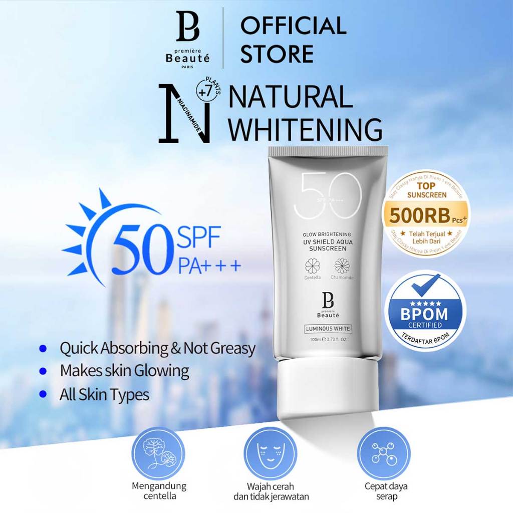 Jual 𝗢𝗱𝗯𝗢 𝘅 𝗣𝗥𝗘𝗠𝗜𝗘𝗥𝗘 𝗕𝗘𝗔𝗨𝗧𝗘 Sunscreen SPF 50 PA+++ 40ml Suncreen wajah