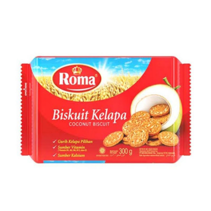 Jual roti biskuit Roma kelapa 300gr | Shopee Indonesia