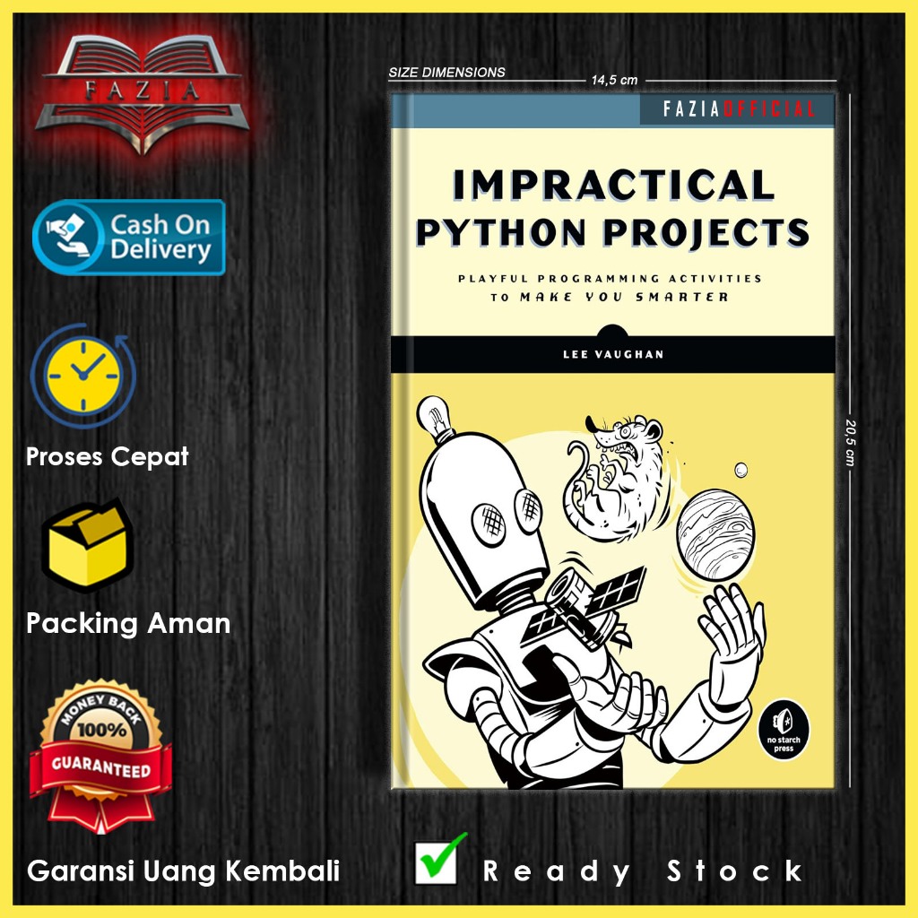 Jual impractical python project lee vaughan english shopee indonesia