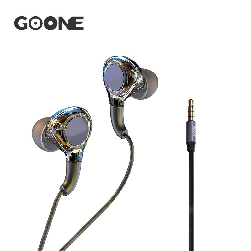 Jual GOONE RM670 In-Ear Music Stereo Wired Earphones With Built-in HD ...