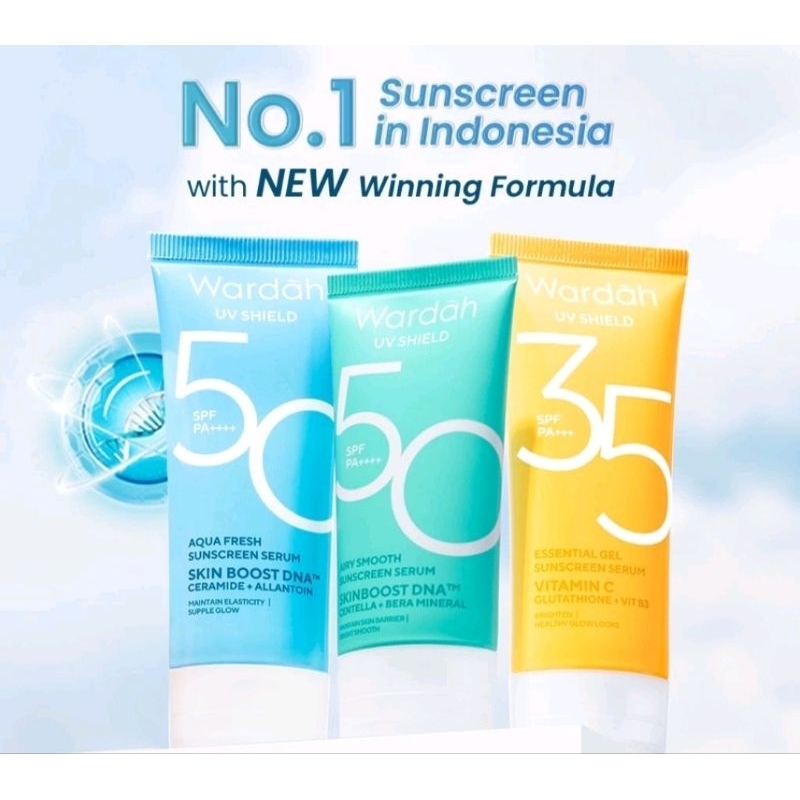 Jual Wardah UV Shield Sunscreen Series | UV Shield Essential Sunscreen ...