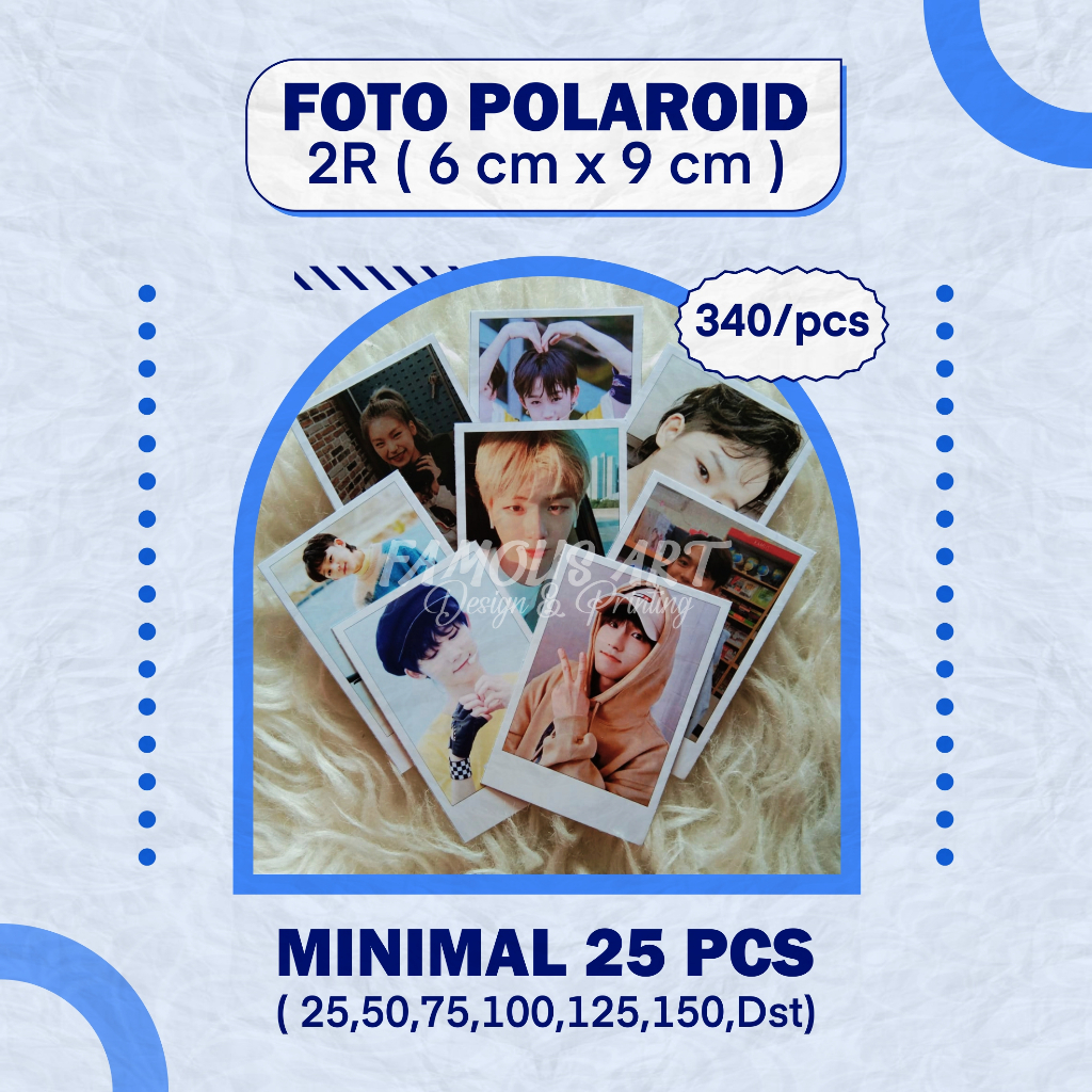 Jual Cetak Foto Polaroid 2r 6x9 Cm Cetak Foto Polaroid Glossy Polaroid Custom Cetak Foto 2088