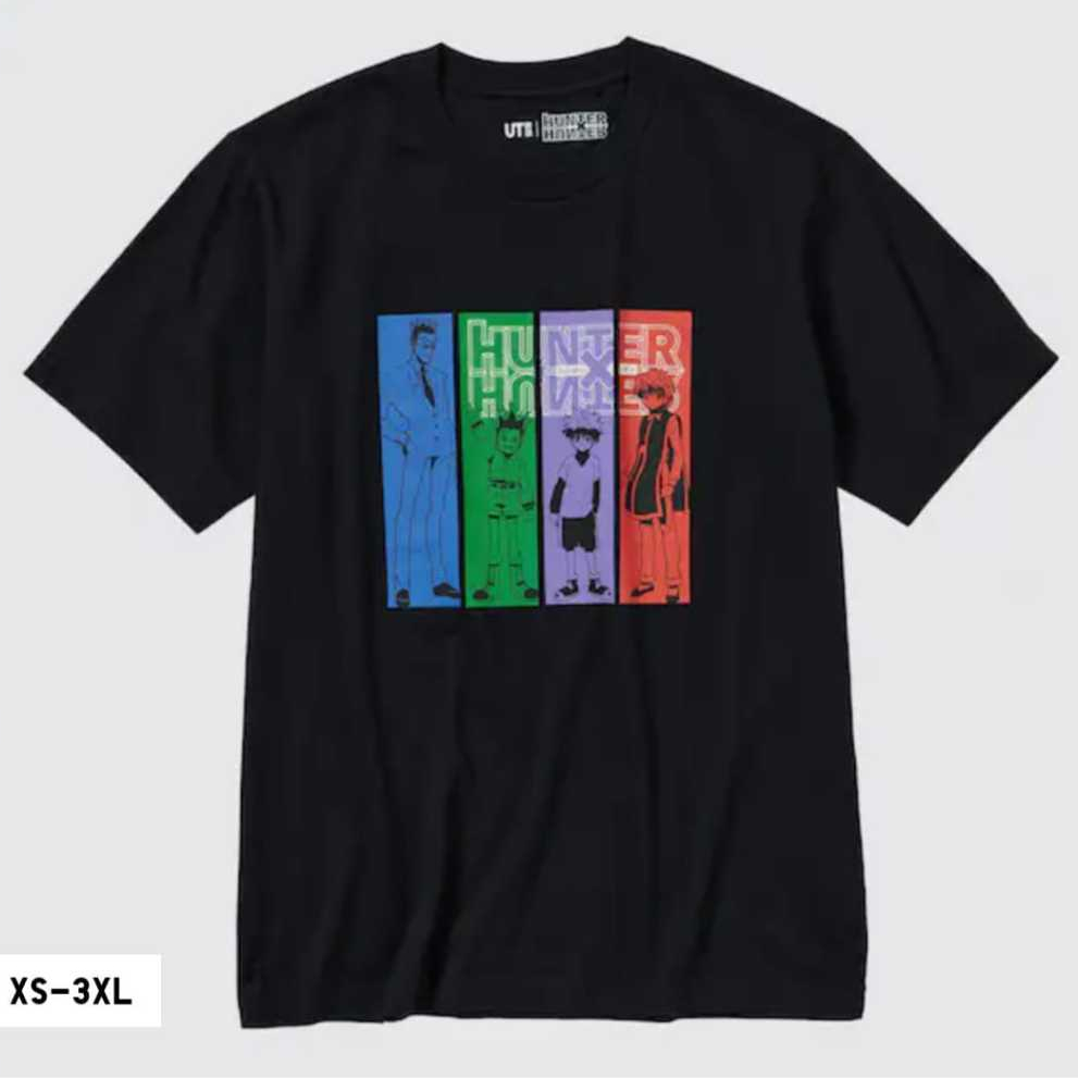 Jual T SHIRT UNIQLO GRAFIS HUNTER X HUNTER UT BLACK KAOS ANIME