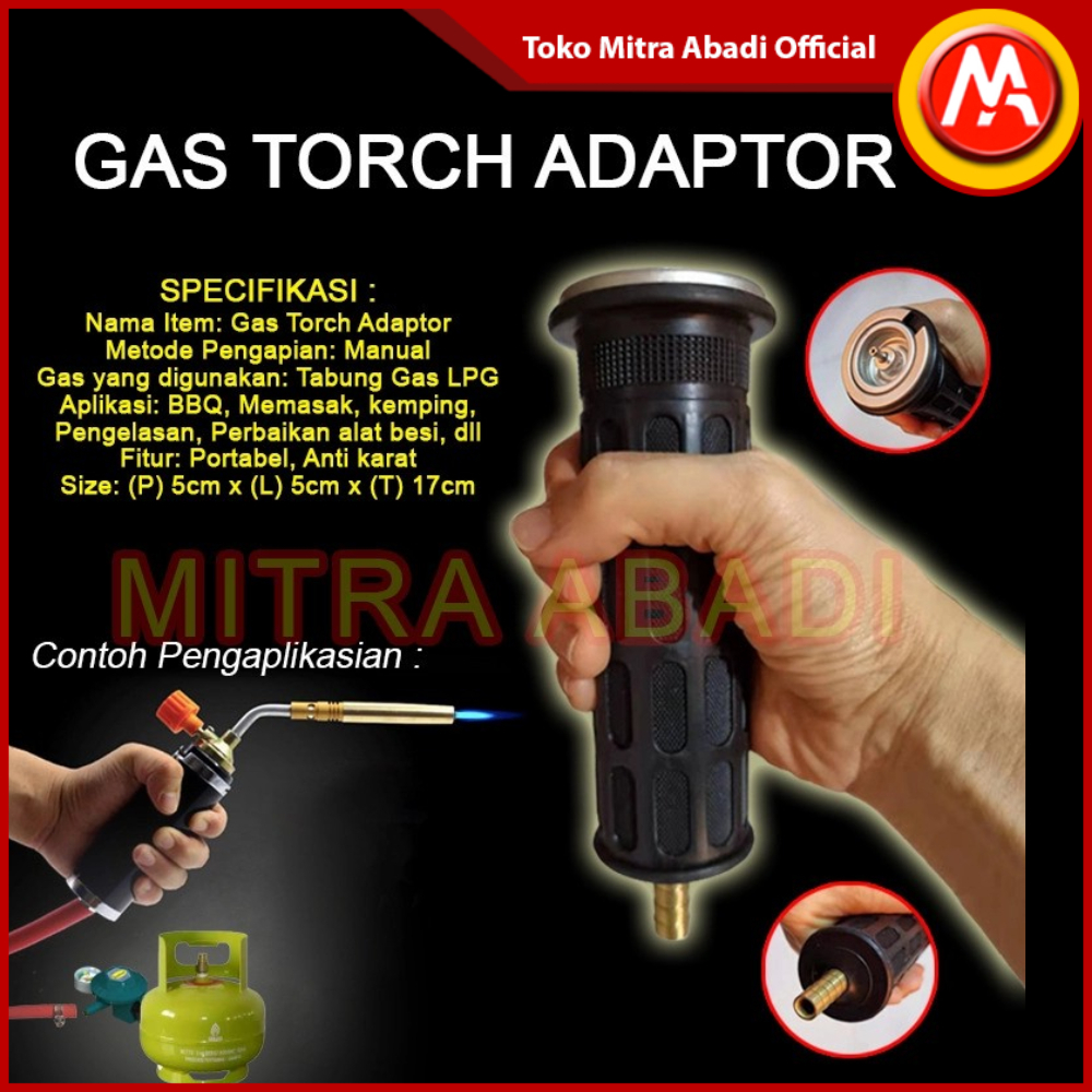 Jual Gas Torch Adaptor / Adaptor Kepala Gas Pemantik | Shopee Indonesia