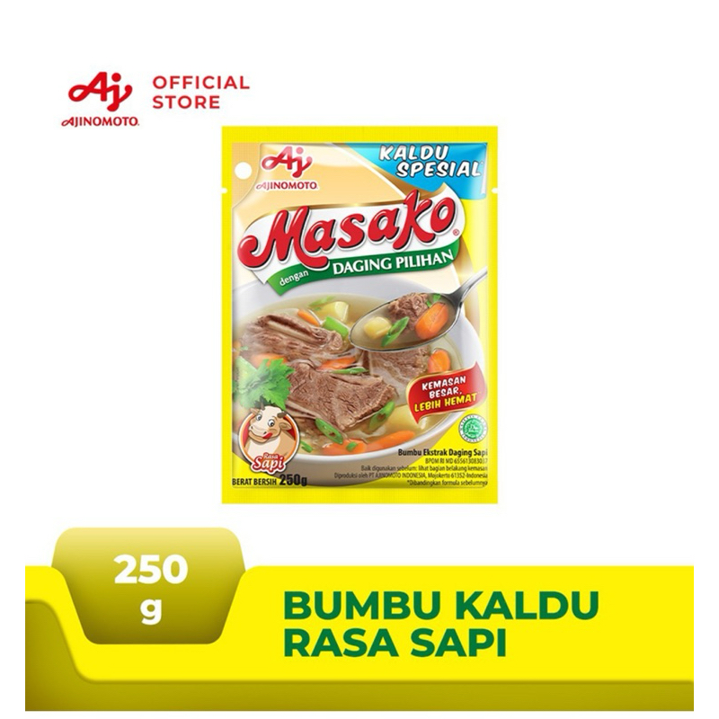 Jual Masako Bumbu Kaldu Penyedap Rasa Sapi 250 G Shopee Indonesia