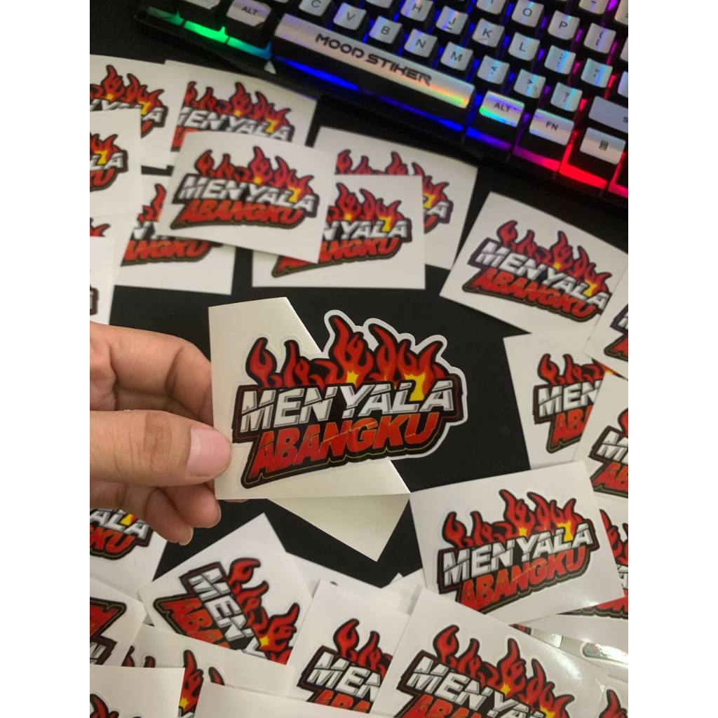 Jual Stiker Viral Menyala Abangku | Shopee Indonesia