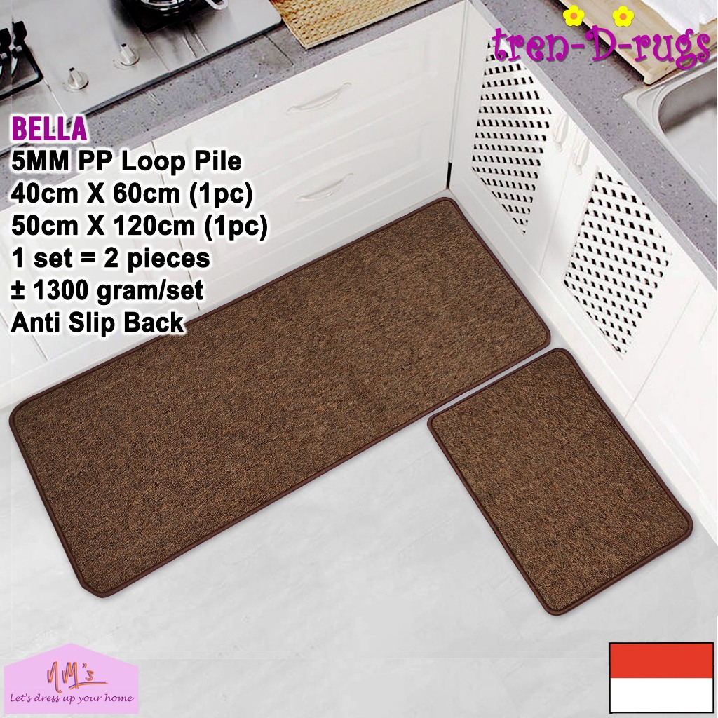 Jual Tren D Rugs Keset Kaki Polos Lantai Dapur Panjang Lorong Runner