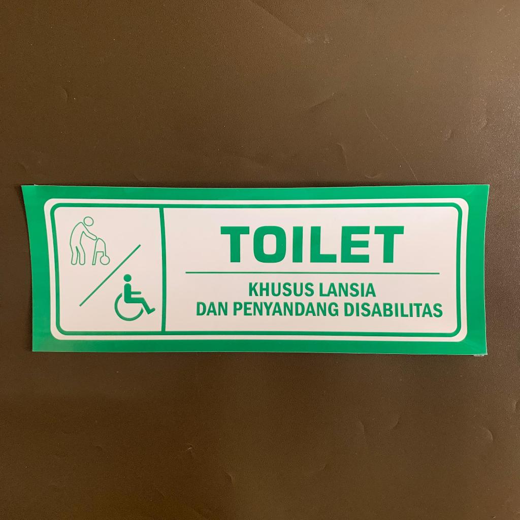 Jual Stiker Toilet Khusus Lansia Dan Penyandang Disabilitas | Stiker ...