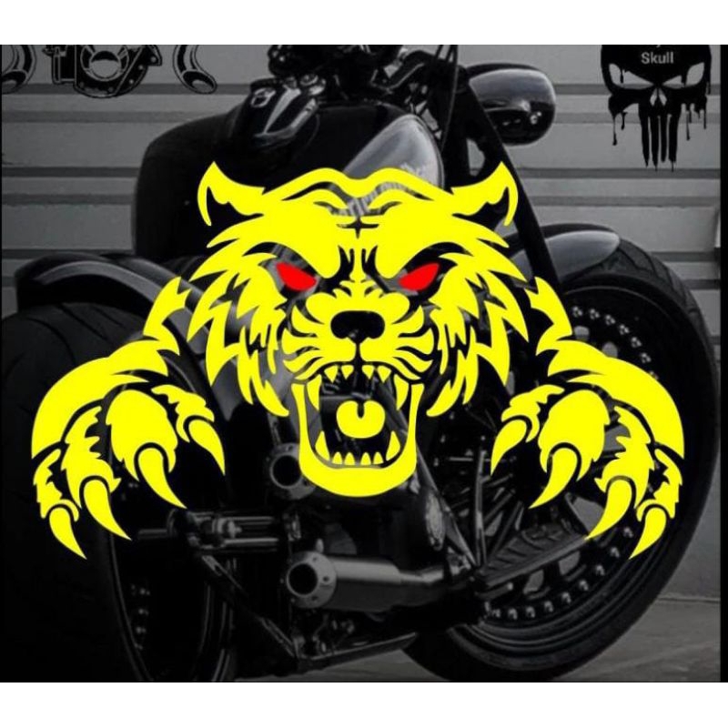 Jual sticker kepala macan | Shopee Indonesia
