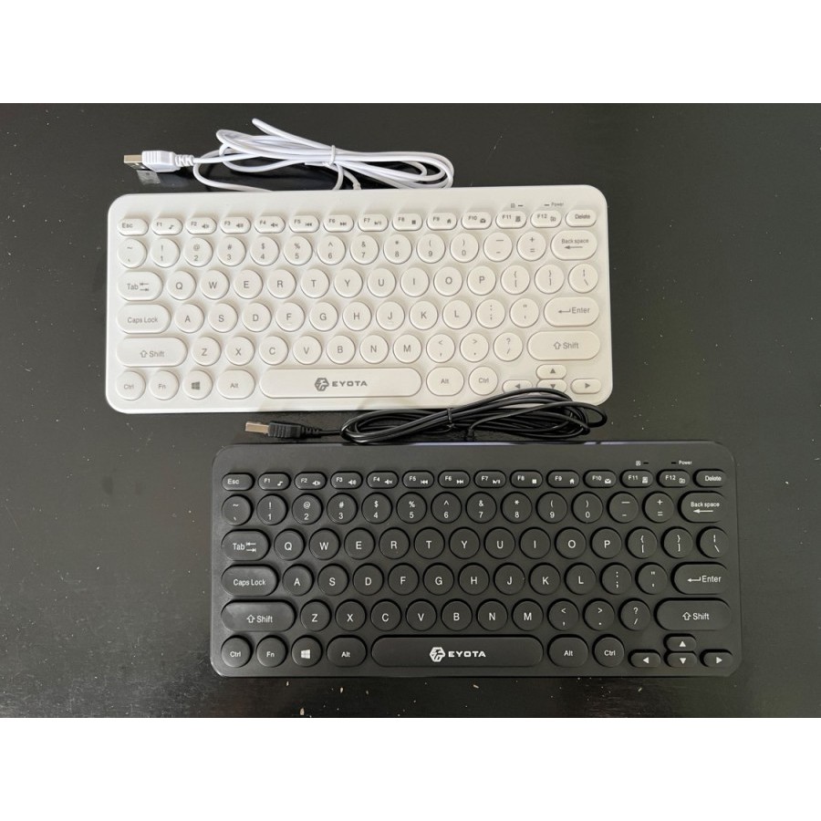 Jual Keyboard eyota mini wired usb membrane multimedia retro classic