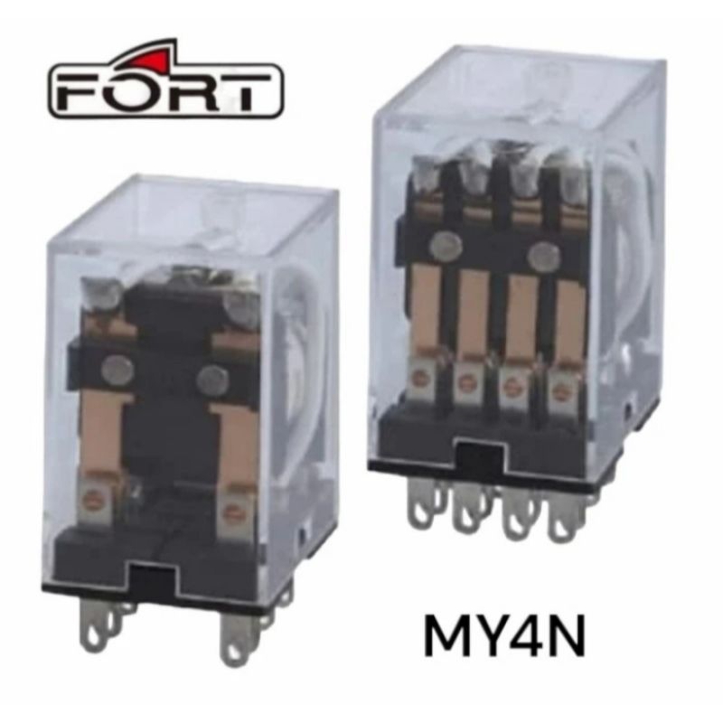 Jual Relay MY4N 220V/24V/12V Kaki 14P FORT with LED | Shopee Indonesia