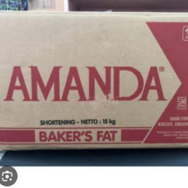 Jual amanda baker's fat | mentega putih | shortening kemasan repack ...