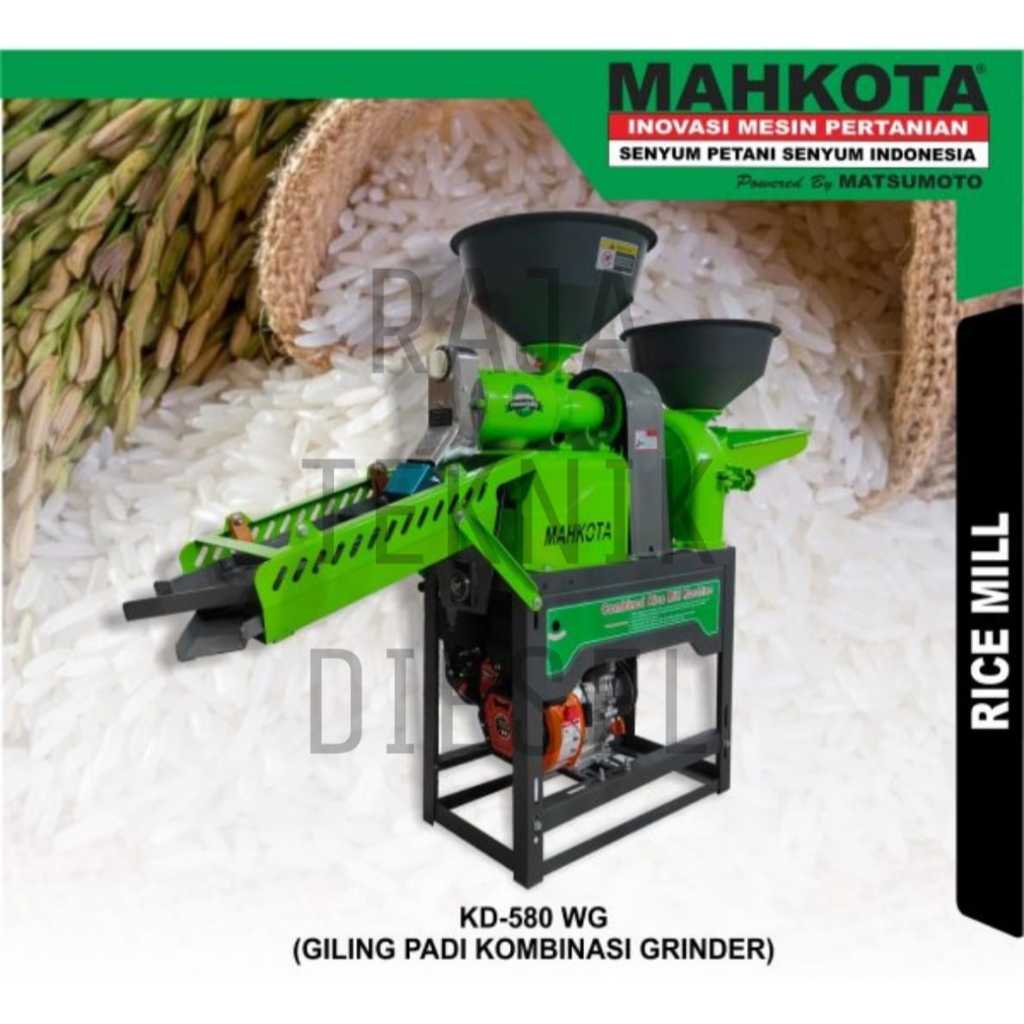 Jual Mesin Giling Padi Dan Penepung Kd 580 Wg Mahkota Tanpa Penggerak