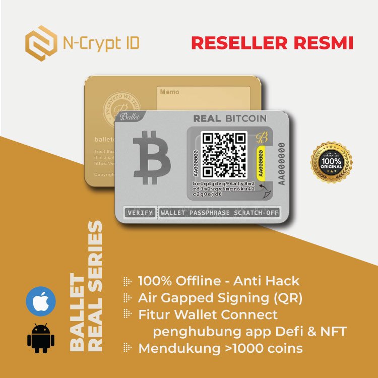 Jual Ballet Real Series / Hardware Crypto Cold Wallet / Cryptocurrency ...