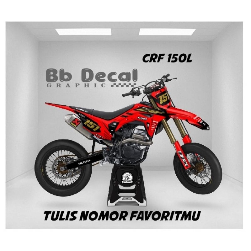 Jual Cod Decal Crf Stiker Crf Bisa Request Decal Supermoto Stiker Supermoto Shopee Indonesia