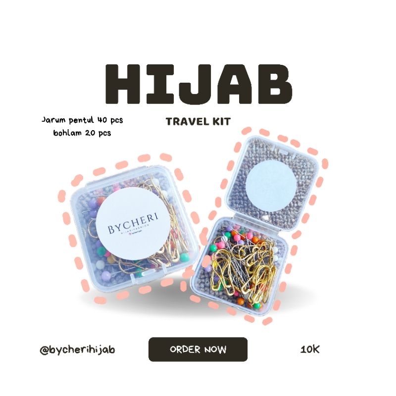 Jual HIJAB TRAVEL KIT PENTUL HIJAB BOHLAM | Shopee Indonesia