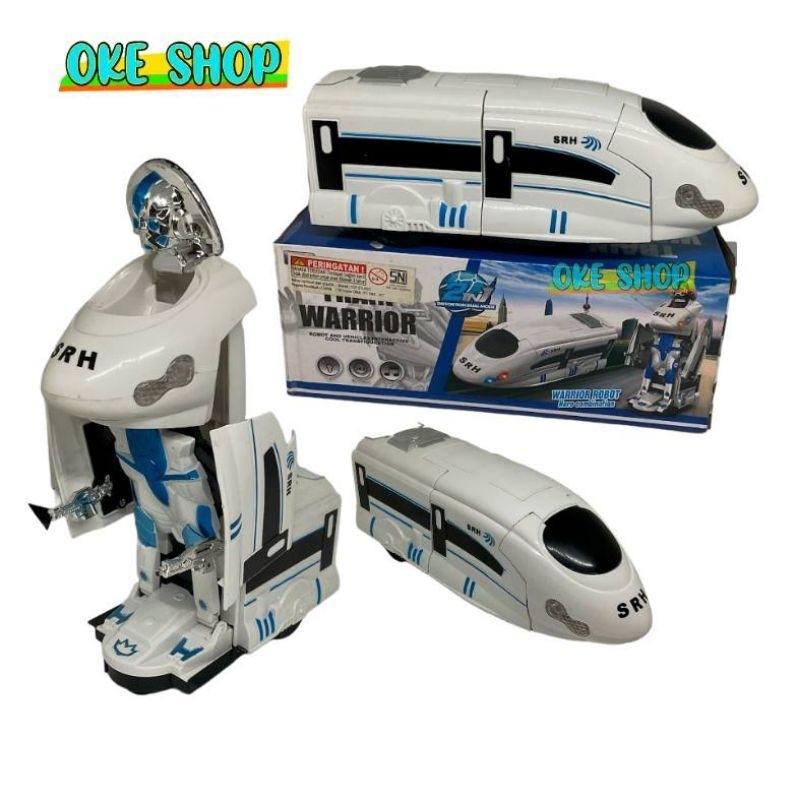 Jual Robo Train Mainan Kereta Yang Bisa Berubah Menjadi Robot | Shopee ...