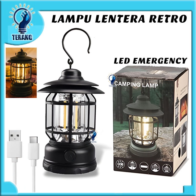 Jual Lampu Lentera LED / Camping Lamp 3 COB / Lampu Tenda Camping ...